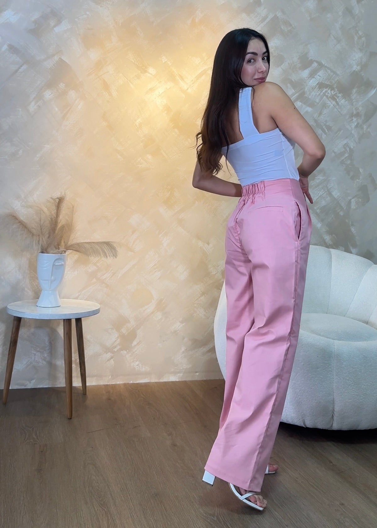 Pantalon Julie Rosado