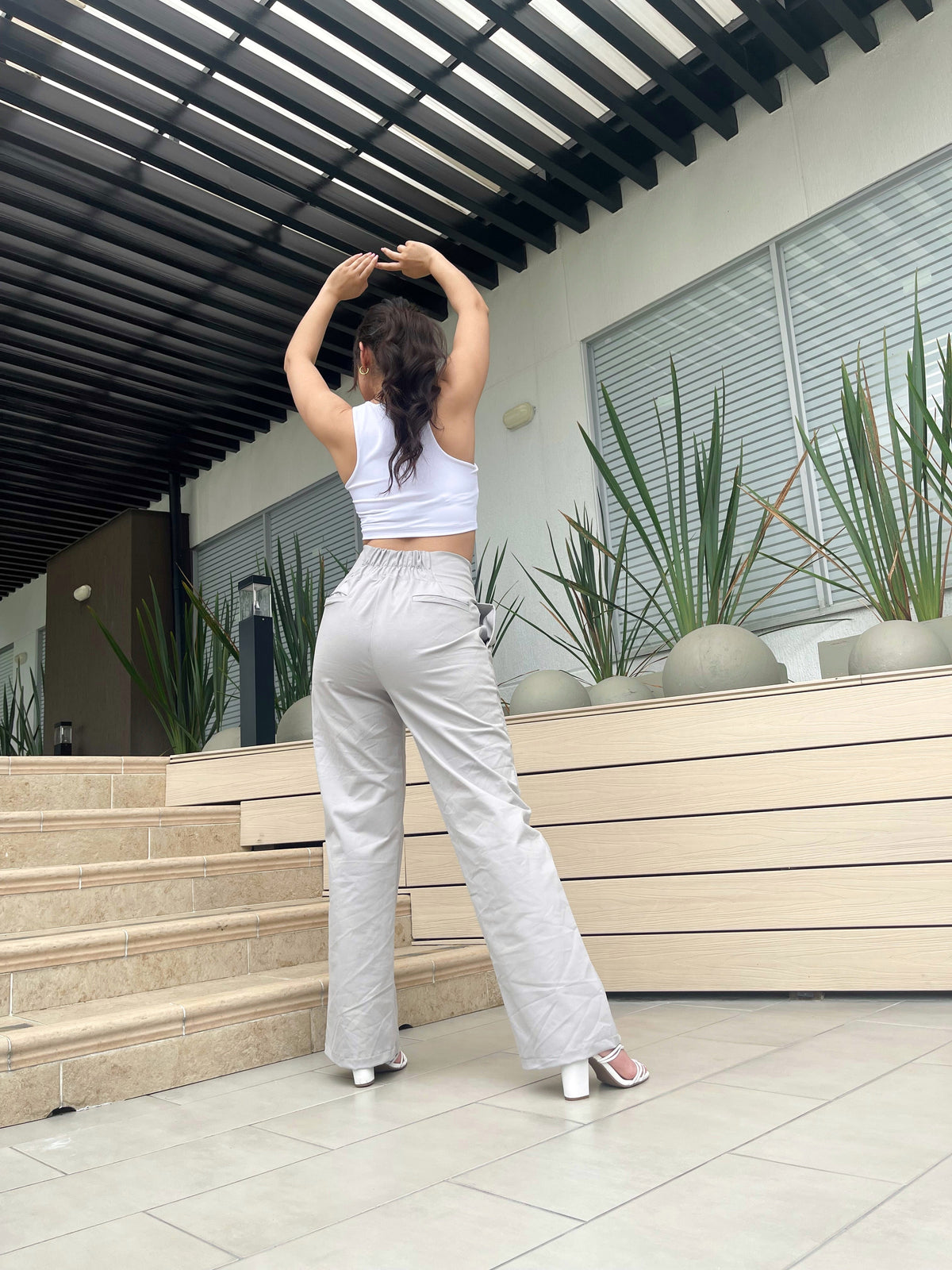 Pantalon Julie Gris Claro