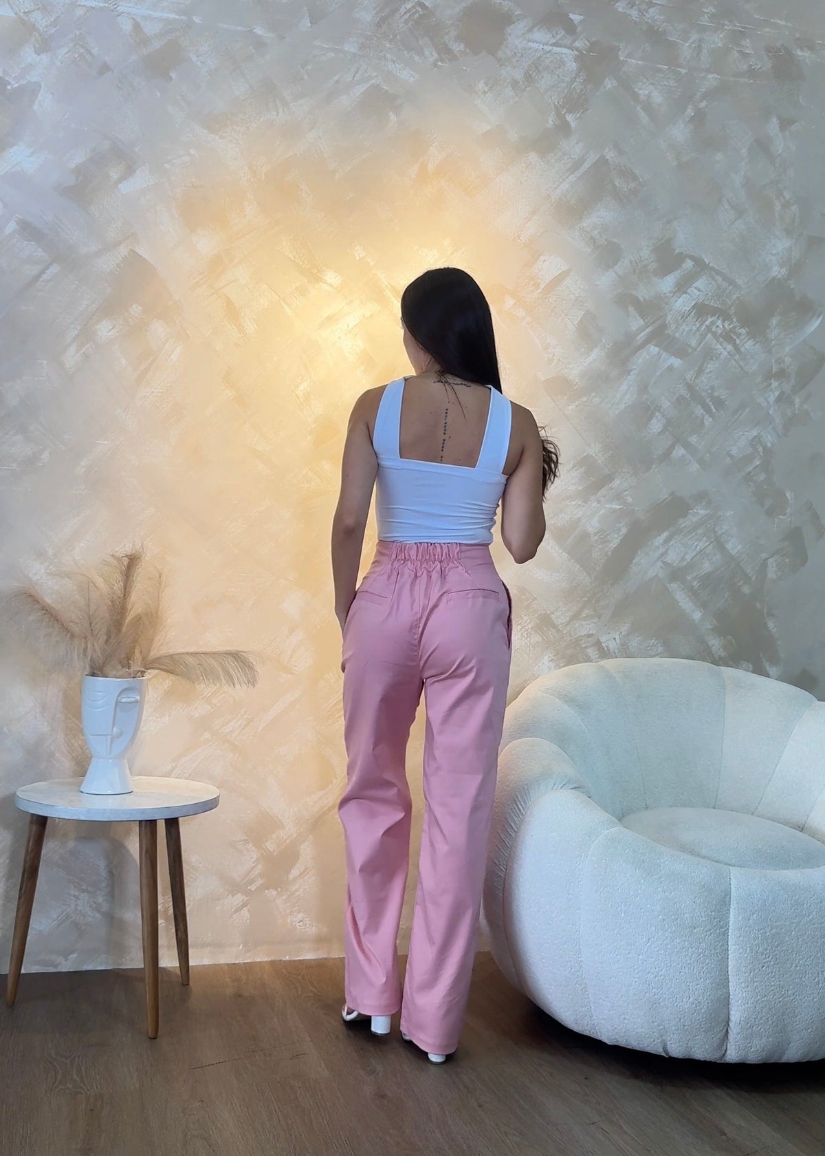 Pantalon Julie Rosado